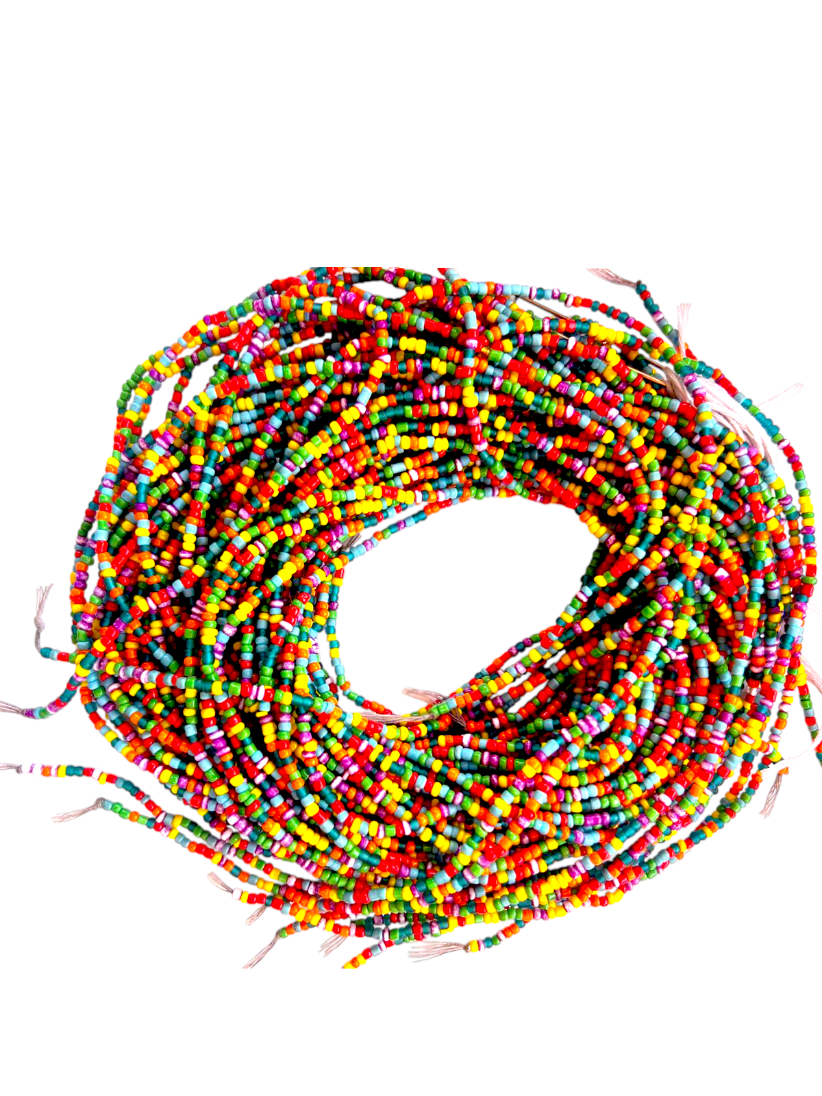 Waist Beads/ Belly Chains _7-Colors_3mm_Color -Shade_1 ( Traditional, Non-Stretchy String)