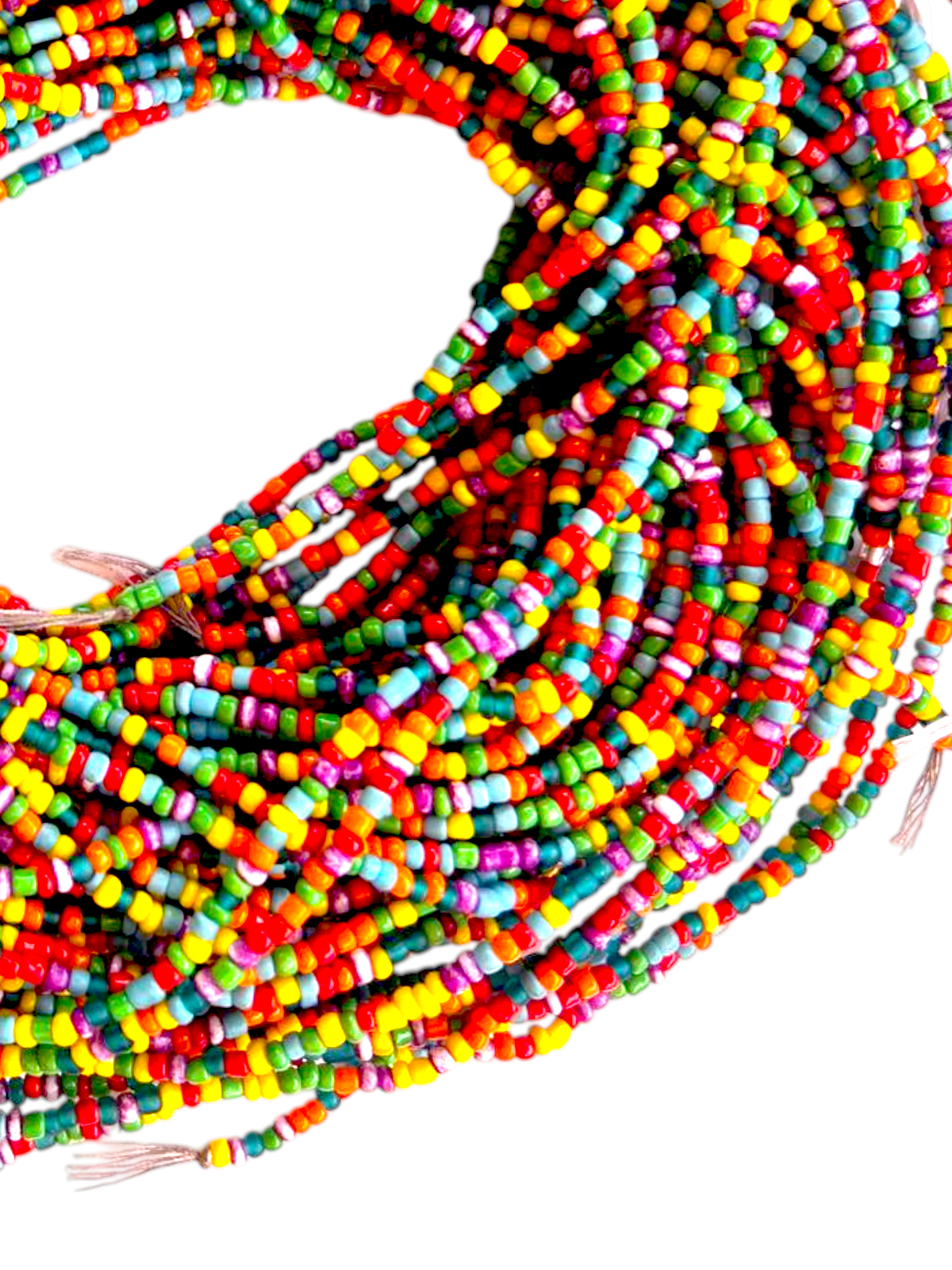 Waist Beads/ Belly Chains _7-Colors_3mm_Color -Shade_1 ( Traditional, Non-Stretchy String)