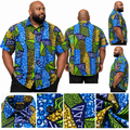 The Royal Mosaic – Men's African Print Shirt- 2XL