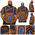 African Sunburst – Ankara Statement Shirt- 2XL