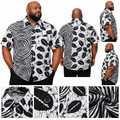 Midnight Eclipse – Men's African Print Shirt- 2XL
