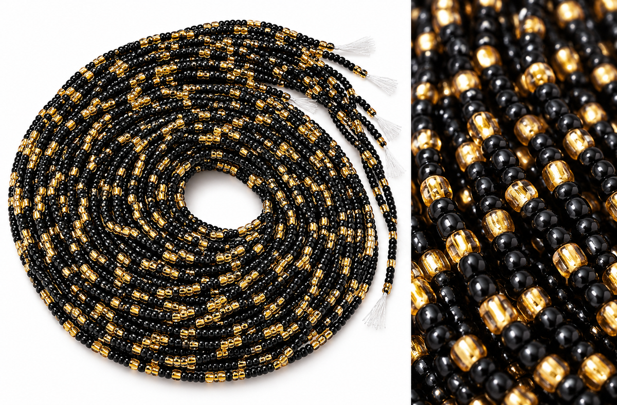 Waist Beads / African Belly Chains |Golden Obsidian(3mm)