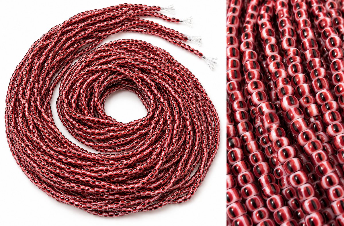 Waist Beads / African Belly Chains |African Ruby Noir
