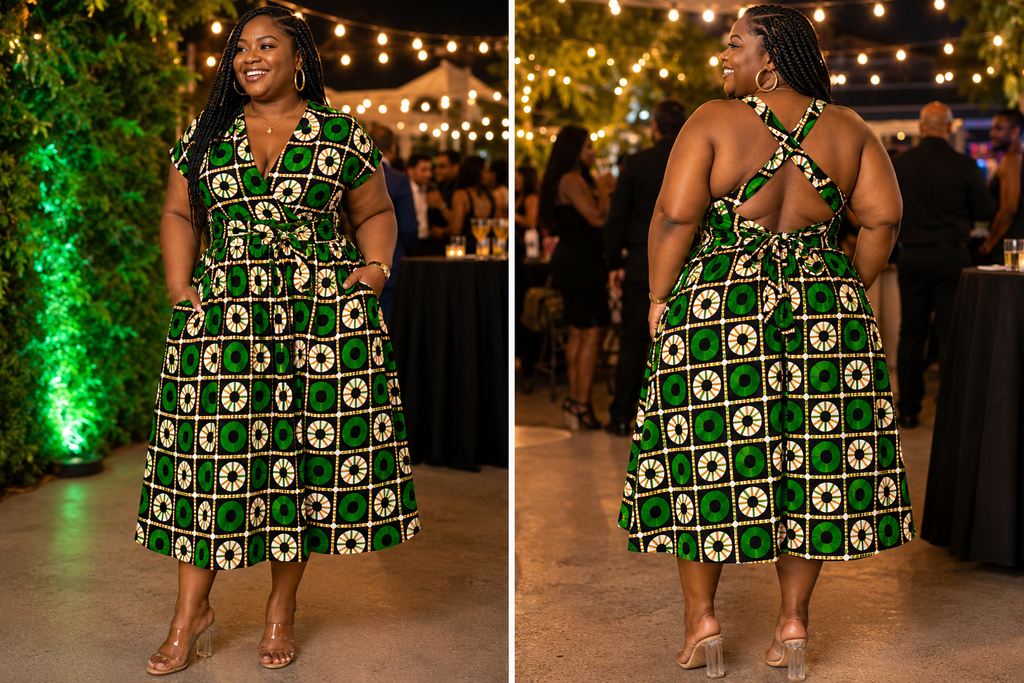 Infinity Dress-Green-Free Size