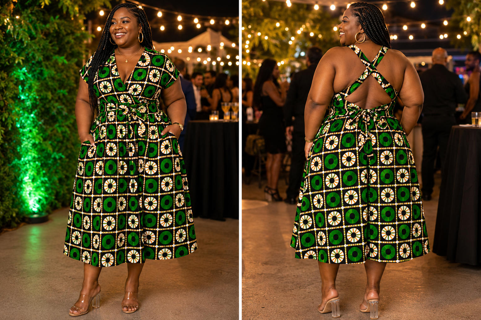 Infinity Dress-Green-Free Size