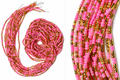 Waist Beads / African Belly Chains | 4mm-Pink & Gold- PINK POWER MEETS GOLDEN GLAM!