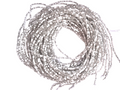 Waist Beads / African Belly Chain | PowderWhite_Clear_3mm