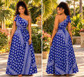 Royal Blue Island Grace Infinity Maxi Dress-Free Size