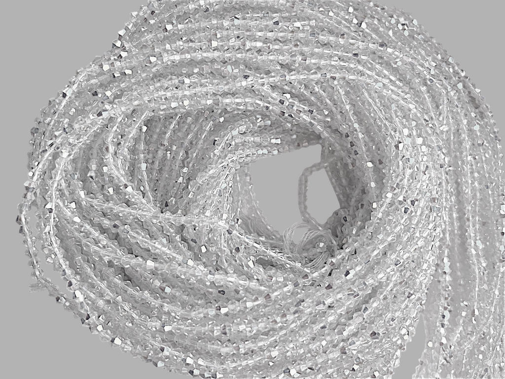 Waist Beads / African Belly Chains | Crystal Clear-6mm