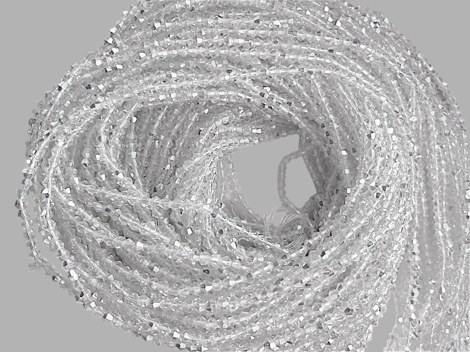 Waist Beads / African Belly Chains | Crystal Clear-6mm