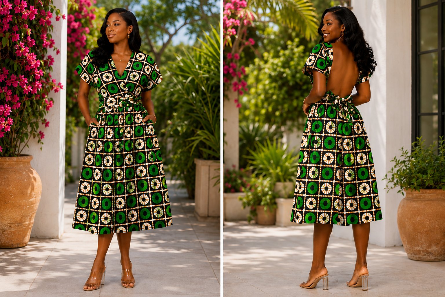 Infinity Dress-Green-Free Size