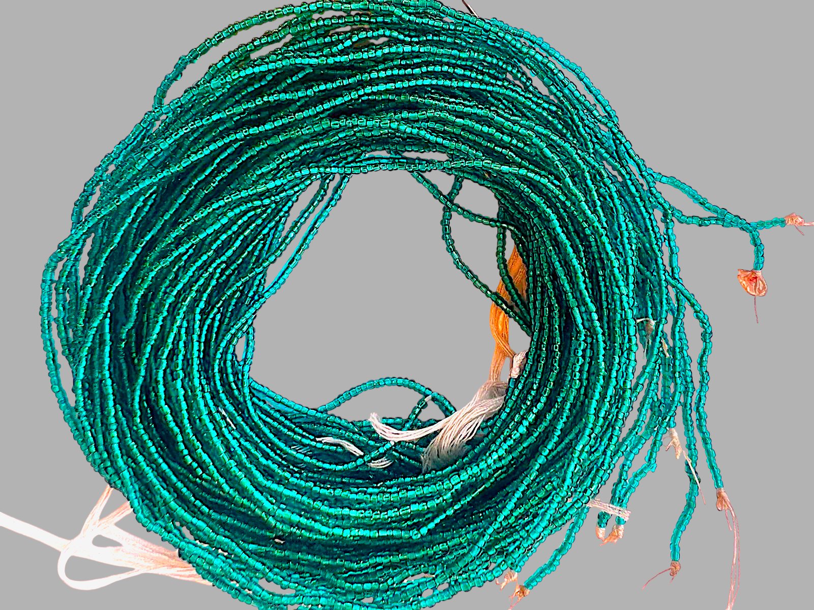 Waist Beads / African belly Chain | Mamba Green-3mm