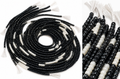 Waist Beads / African Belly Chains |Midnight Pearl – Black & Ivory(4mm)