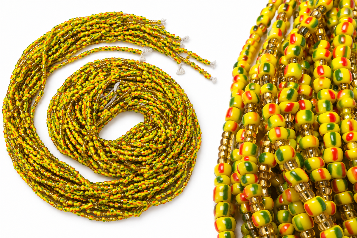 Waist Beads / African Belly Chains | Golden Heritage (3mm)