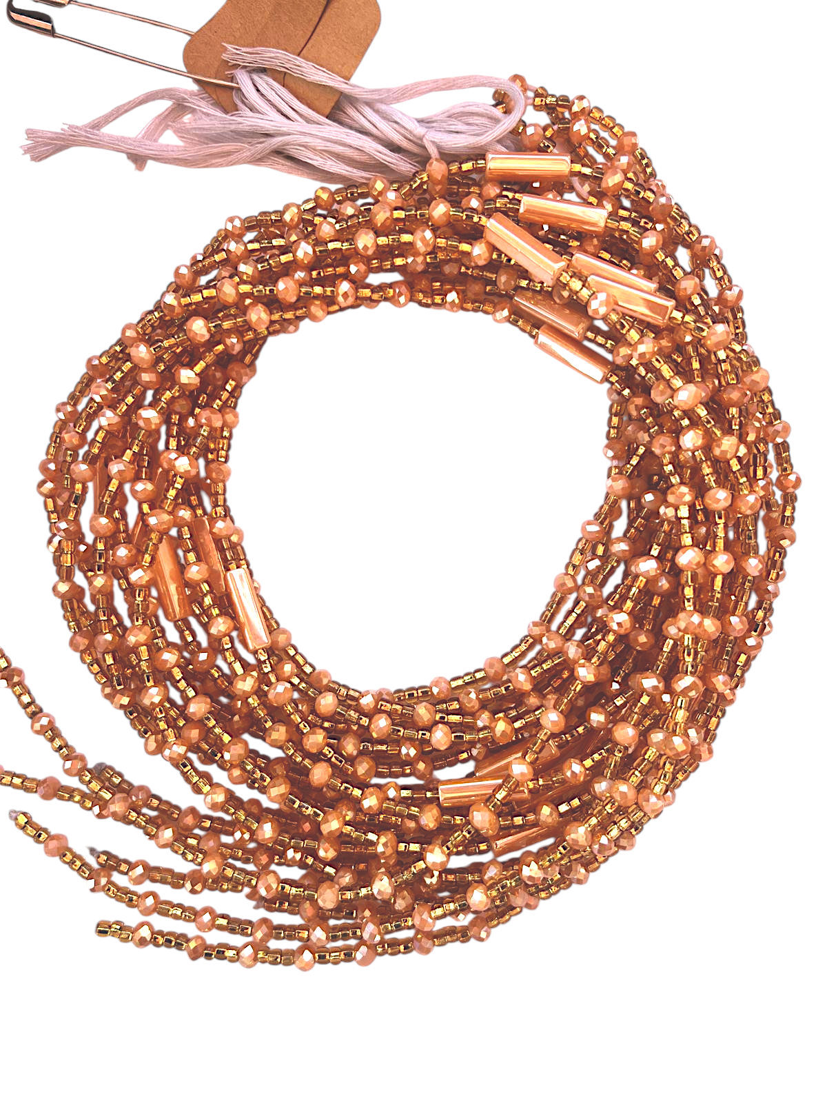Waist Beads / African Belly Chains |Gold_GoldenRondelle-8mm