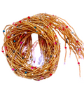 Waist Beads / African Belly Chains | Fine-Gold_StatementBeads_HintofBluepink_2mm