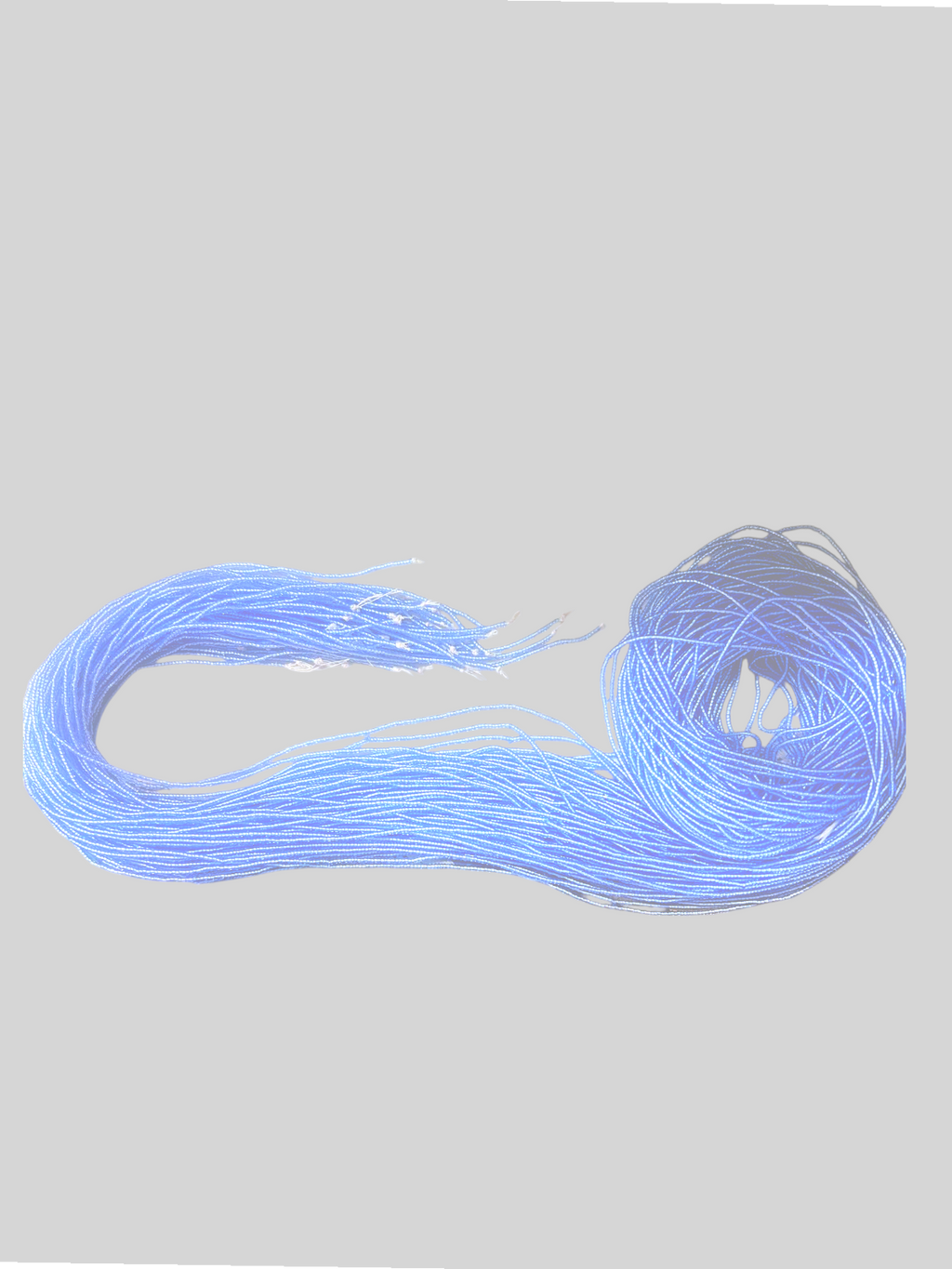 Waist Beads / African belly Chain | Light_Sky_Blue-2mm