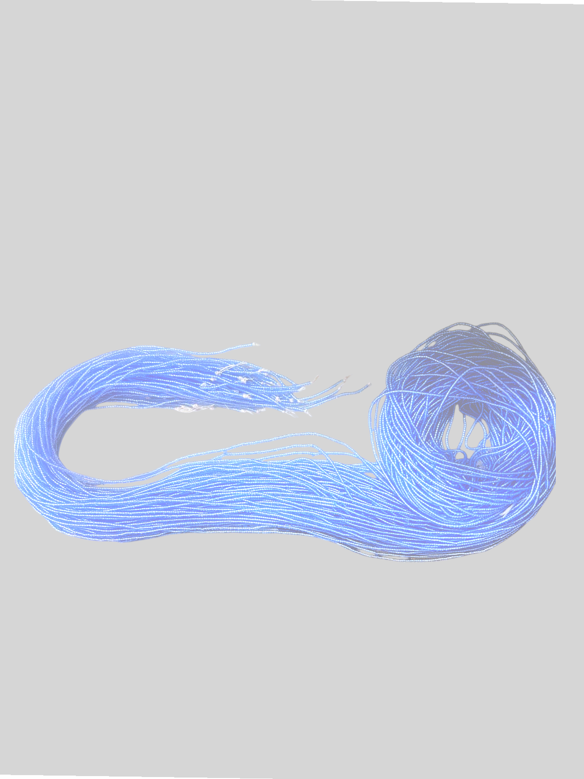 Waist Beads / African belly Chain | Light_Sky_Blue-2mm