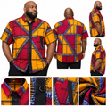 Royal Ember – African Print Shirt- 2XL