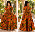 Kente Queen Infinity Maxi Dress - Free Size