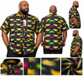 Vibrant Pulse – Men's African Print Shirt- 2XL