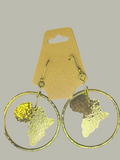 Africa is the center Earrings