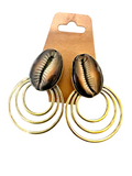 Cowrie Shell Statement Earrings