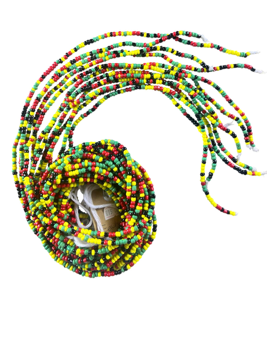 Waist Beads / Belly Chain - Multicolor of Power-Jamiaca-4mm