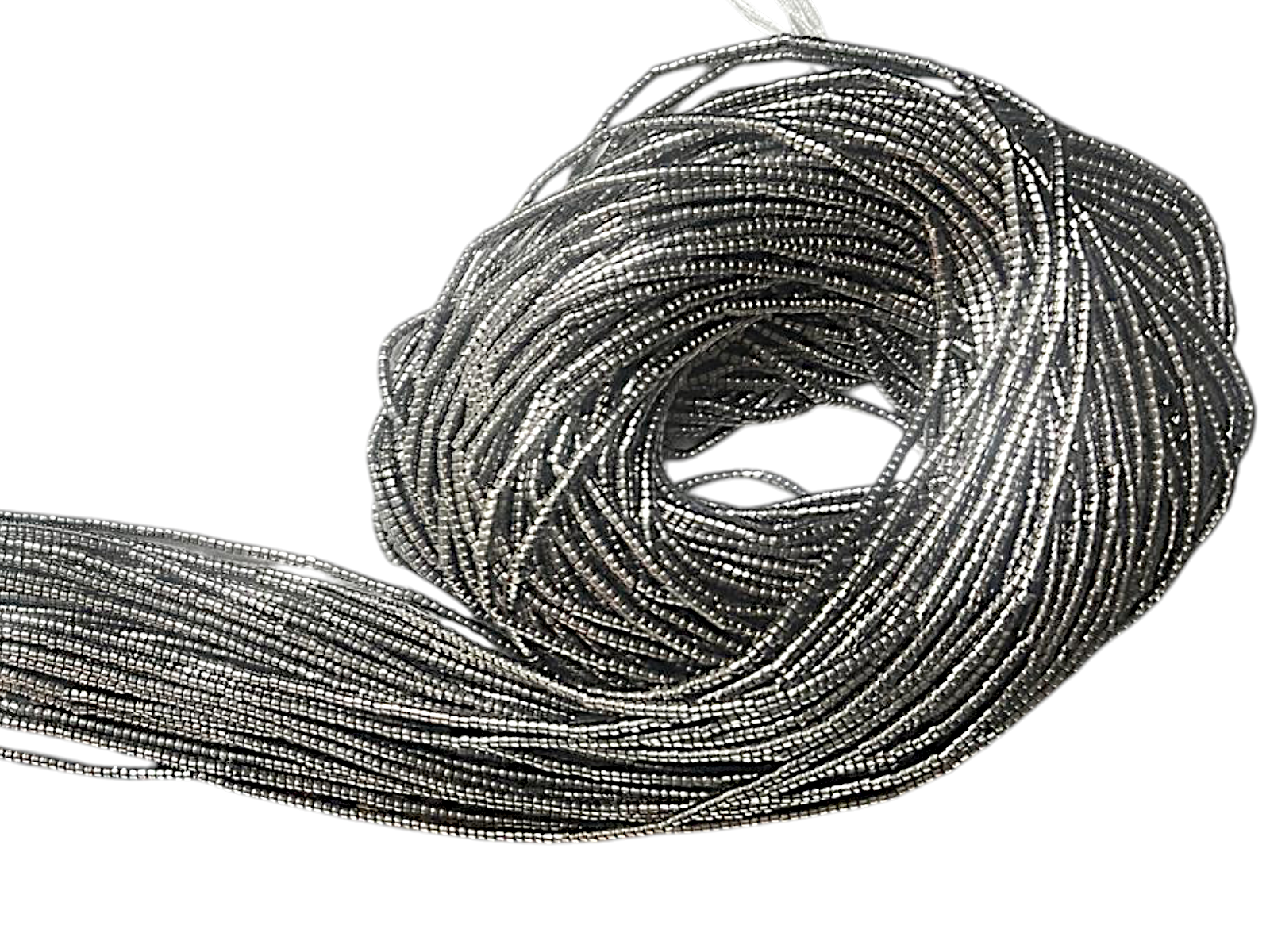 Waist Beads / African belly Chain |Graphite/ Metallic-Grey-2mm