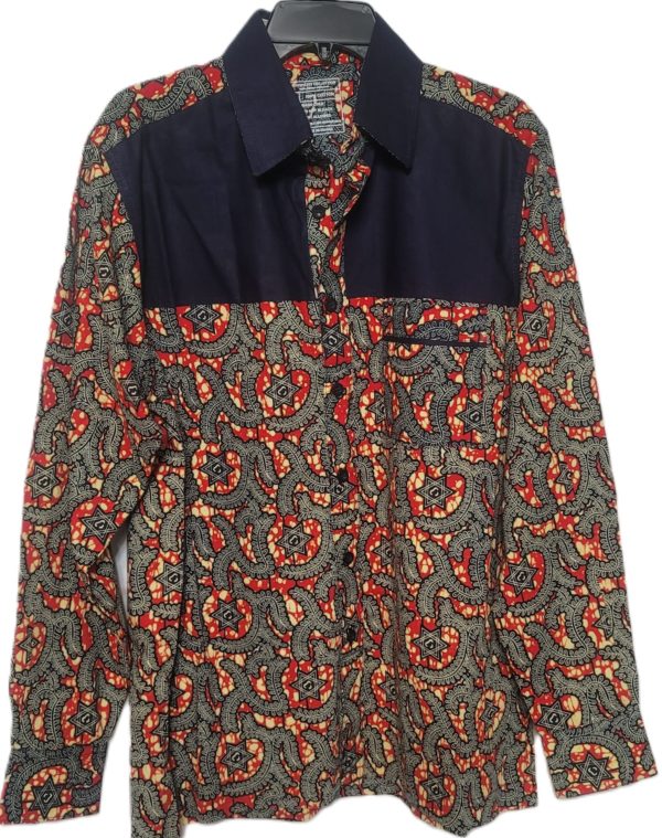 Large Men Print Shirt