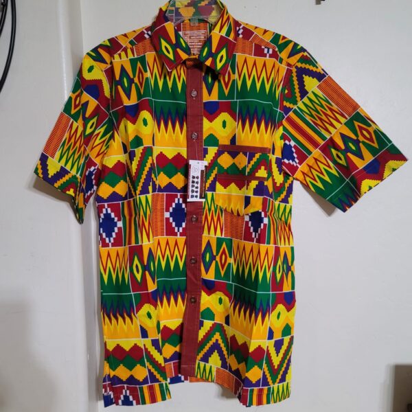 MEN PRINT SHIRT-X-LARGE-SHORT