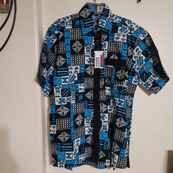 MEN PRINT SHIRT-LARGE-SHORT