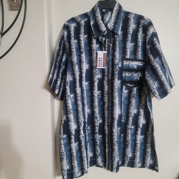 MEN PRINT SHIRT-X-LARGE-SHORT