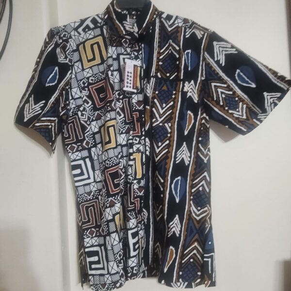 MEN PRINT SHIRT-LARGE-SHORT