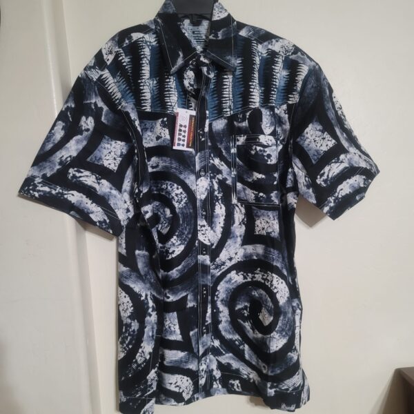 MEN PRINT SHIRT-X-LARGE-SHORT