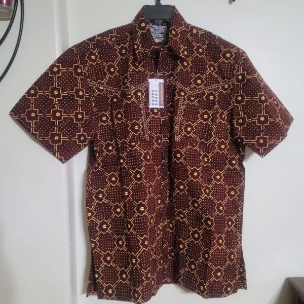 MEN PRINT SHIRT-X-LARGE-SHORT