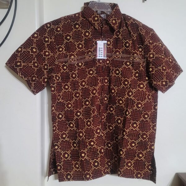 MEN PRINT SHIRT-X-LARGE-SHORT