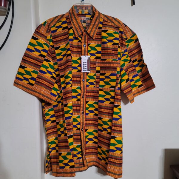 MEN PRINT SHIRT-4X-LARGE-SHORT