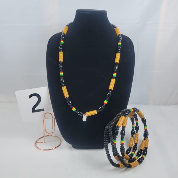 Men Beads necklaces with African inspiration