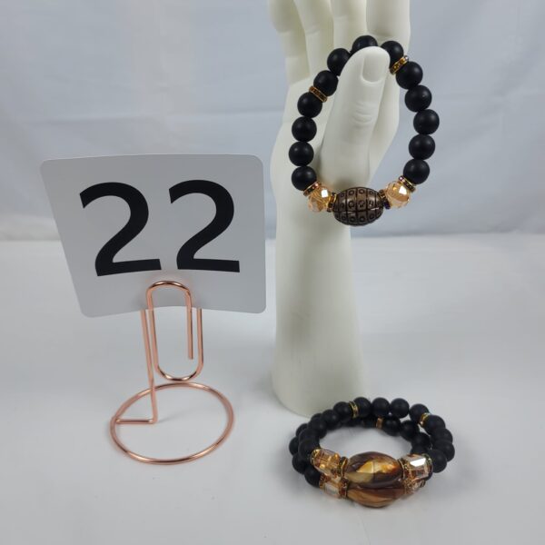 Men Beads Bracelet with African accent