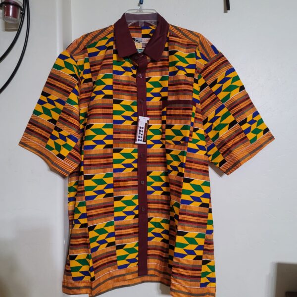 MEN PRINT SHIRT-3X-LARGE-SHORT