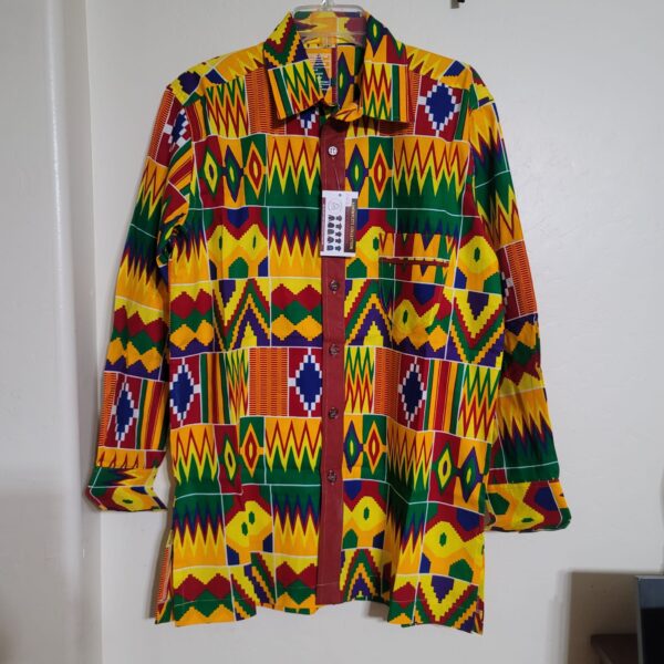 MEN PRINT SHIRT-LARGE-LONG