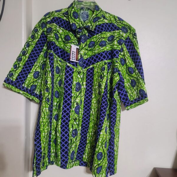 MEN PRINT SHIRT-3X-LARGE-SHORT