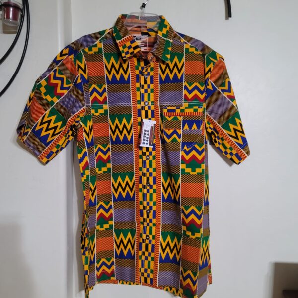 MEN PRINT SHIRT-X-LARGE-SHORT