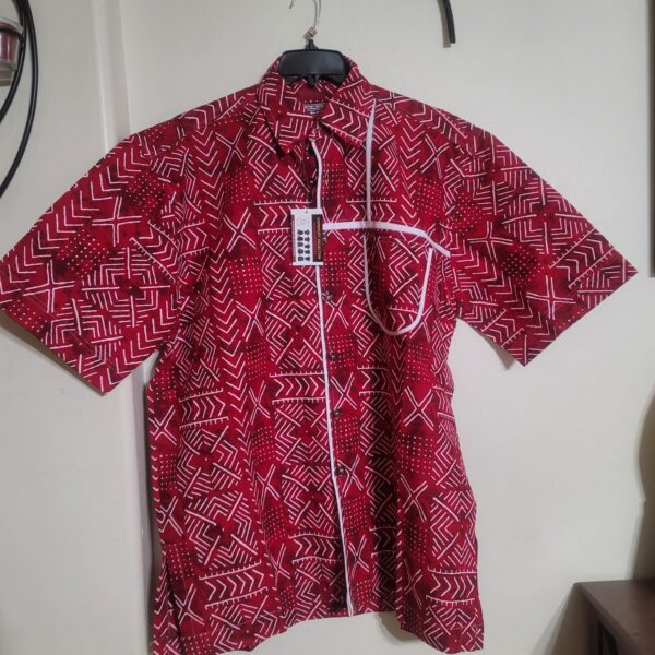 MEN PRINT SHIRT-2X-LARGE-SHORT