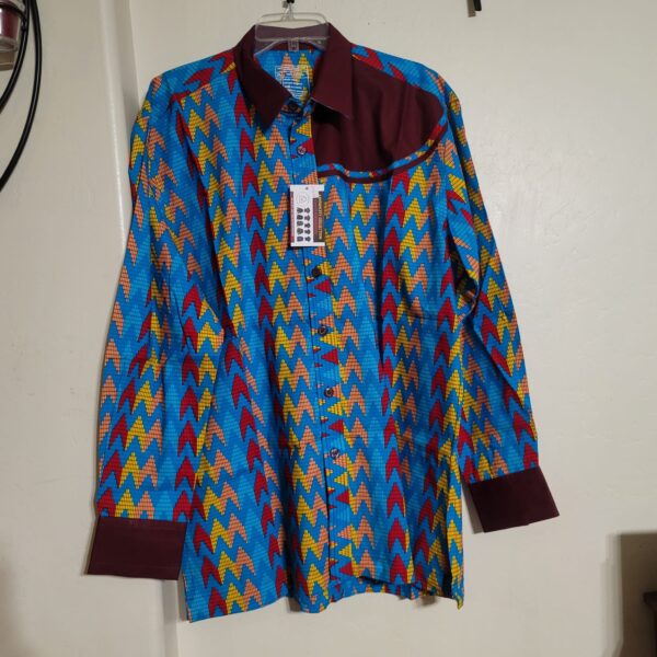 MEN PRINT SHIRT-X-LARGE-LONG