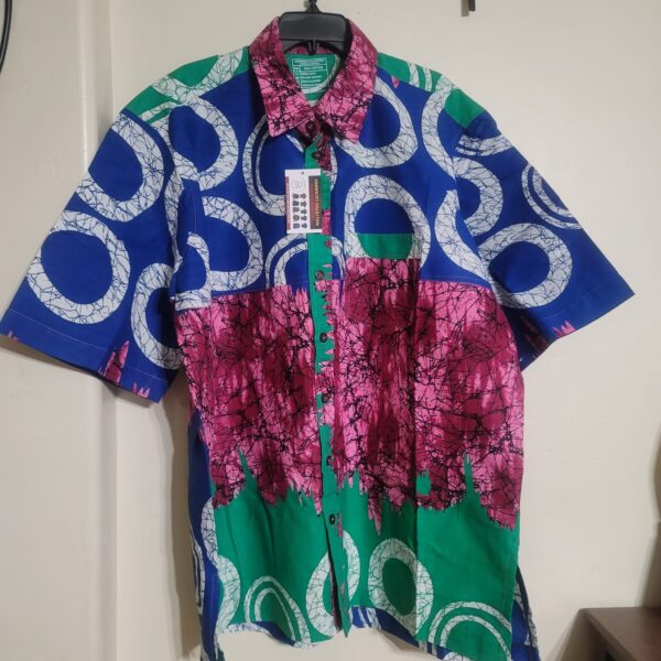 MEN PRINT SHIRT-3X-LARGE-SHORT