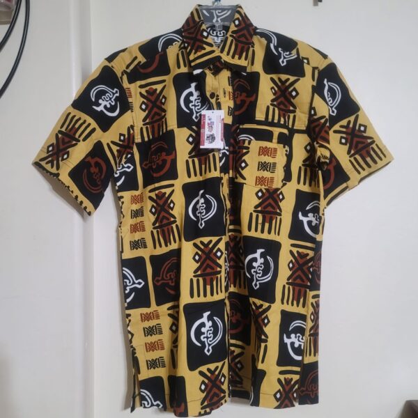 MEN PRINT SHIRT-LARGE-SHORT