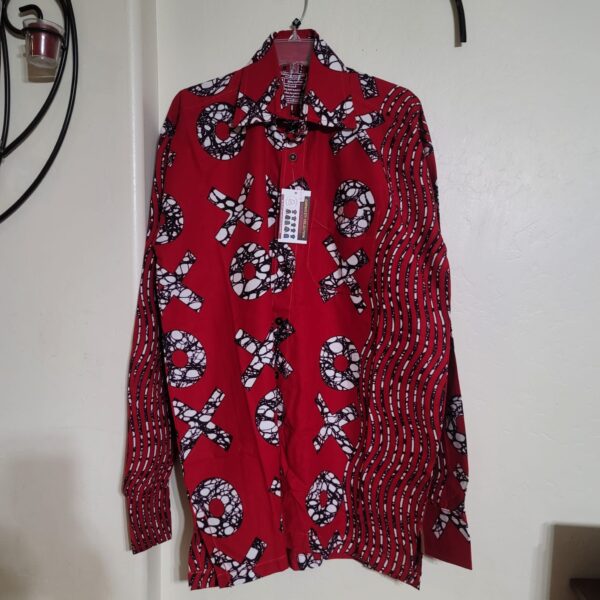 MEN PRINT SHIRT-X-LARGE-LONG