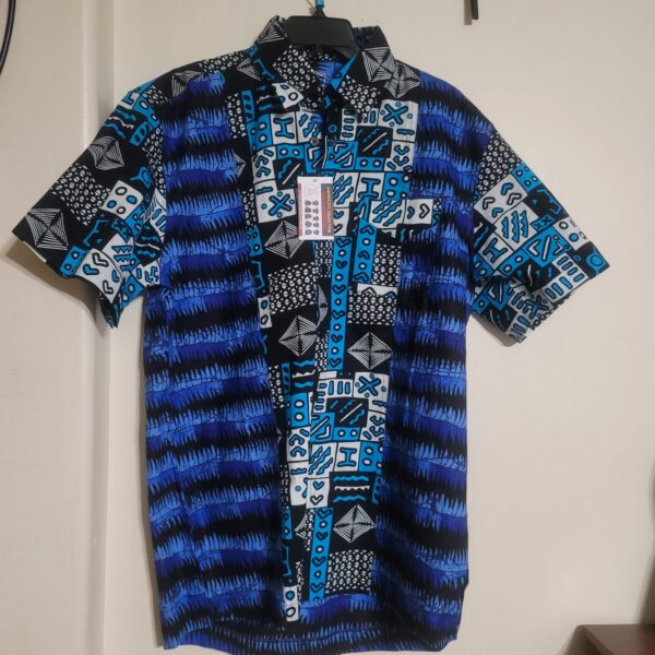 MEN PRINT SHIRT-LARGE-SHORT